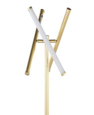 65" Metal Icicle Swivel Floor Lamp