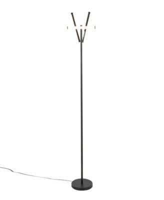65" Metal Icicle Swivel Floor Lamp