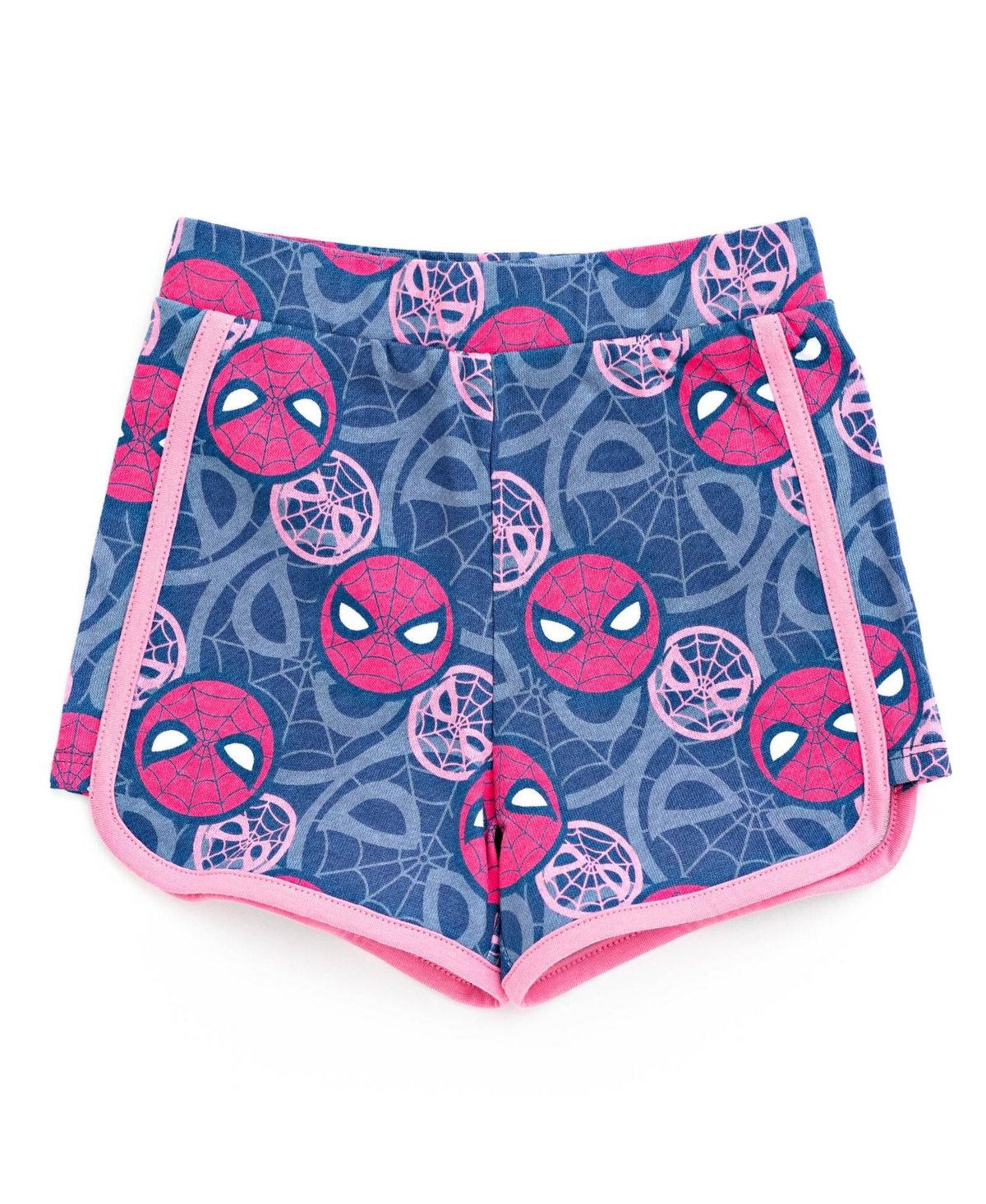 Marvel Girls Spider-Man Spider-Gwen Ghost Spider Cosplay Hooded Tank Top & French Terry Shorts Outfit Set to - Spider-man
