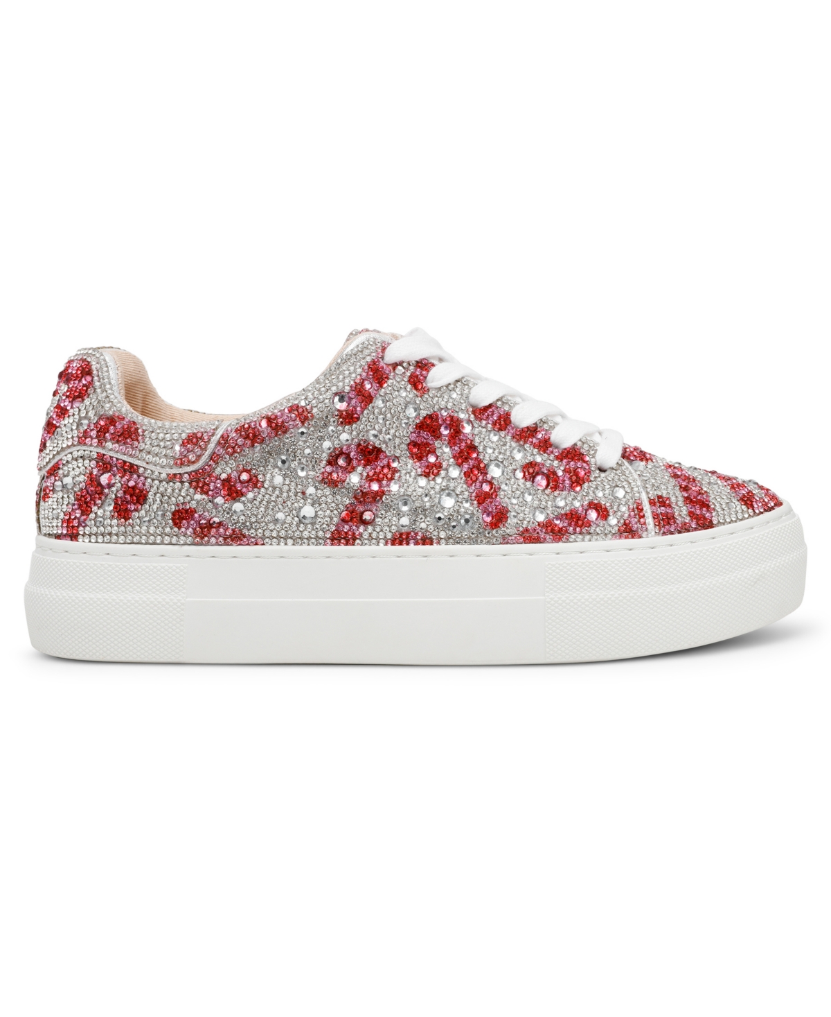 Betsey Johnson Women's Sidny Platform Sneakers In Candy Cane