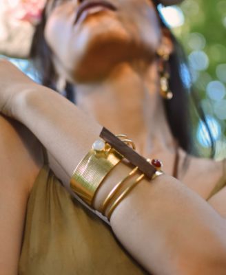 18K Gold Plated Tuatara Cuff Bracelet