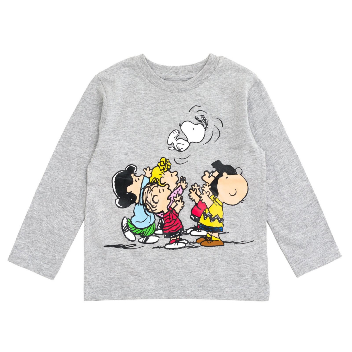 Peanuts Boys 2 Pack Long Sleeve T-Shirts to (2T - 18-20)