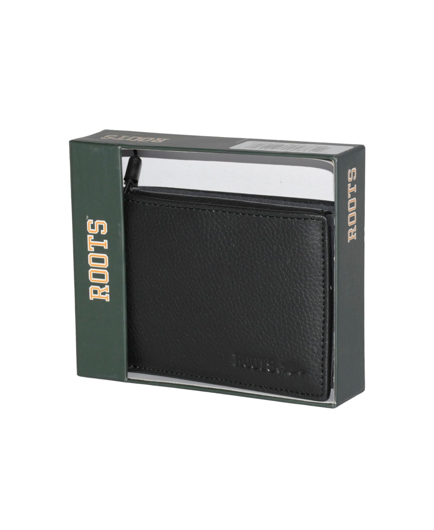 Мужской кошелёк Roots Men Leather Slimfold Wallet with Removable ID, цвет: Чёрный — фото 7