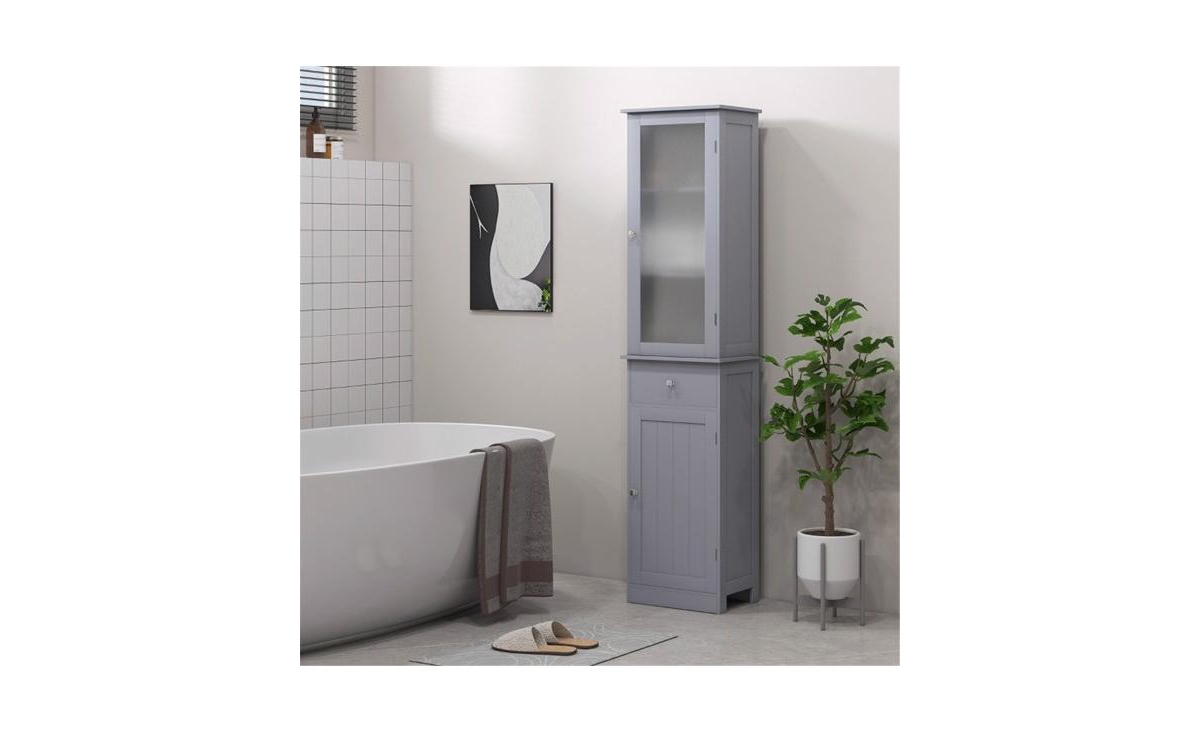 SlickblueBathroom Storage Cabinet – Elegant and Functional Solution for Bathroom Organization - Grey