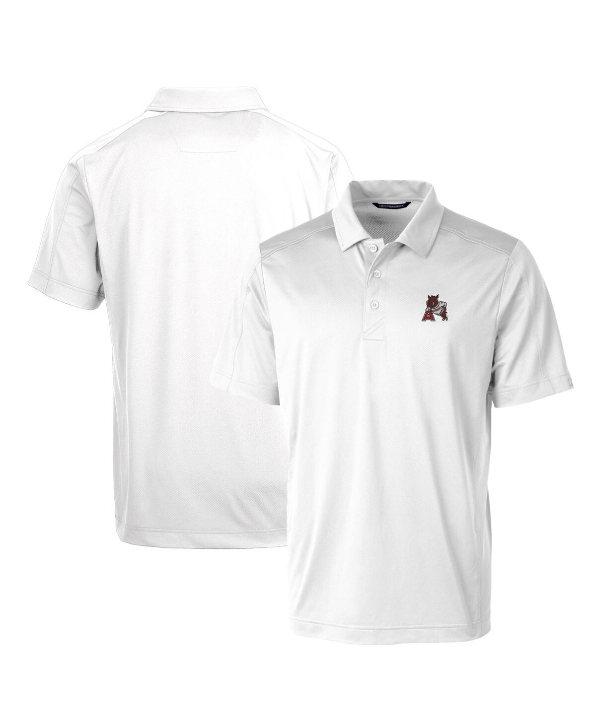 CUTTER & BUCK ARKANSAS RAZORBACKS PRIMARY TEAM LOGO PROSPECT TEXTURED STRETCH POLO 