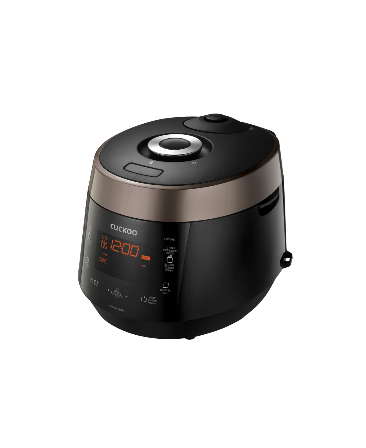 Cuckoo 6-cup Heating Pressure Twin Pressure Rice Cooker In Black