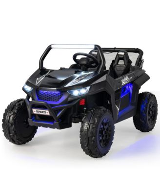 12V 2-Seater Kids Ride On UTV RC Electric Vehicle Suspension w/ Lights and Music