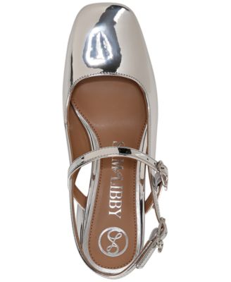 Women's Grace Block Heel Slingback Mary Jane Pumps