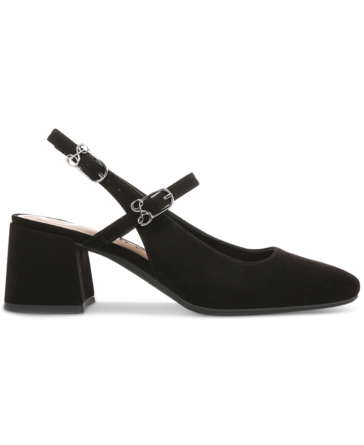Sam & Libby Women's Grace Block Heel Slingback Mary Jane Pumps In Black