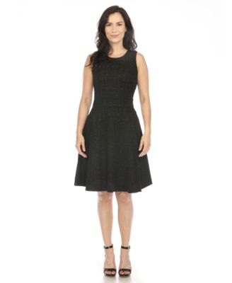 Women's Tweed Fit and Flare Dress