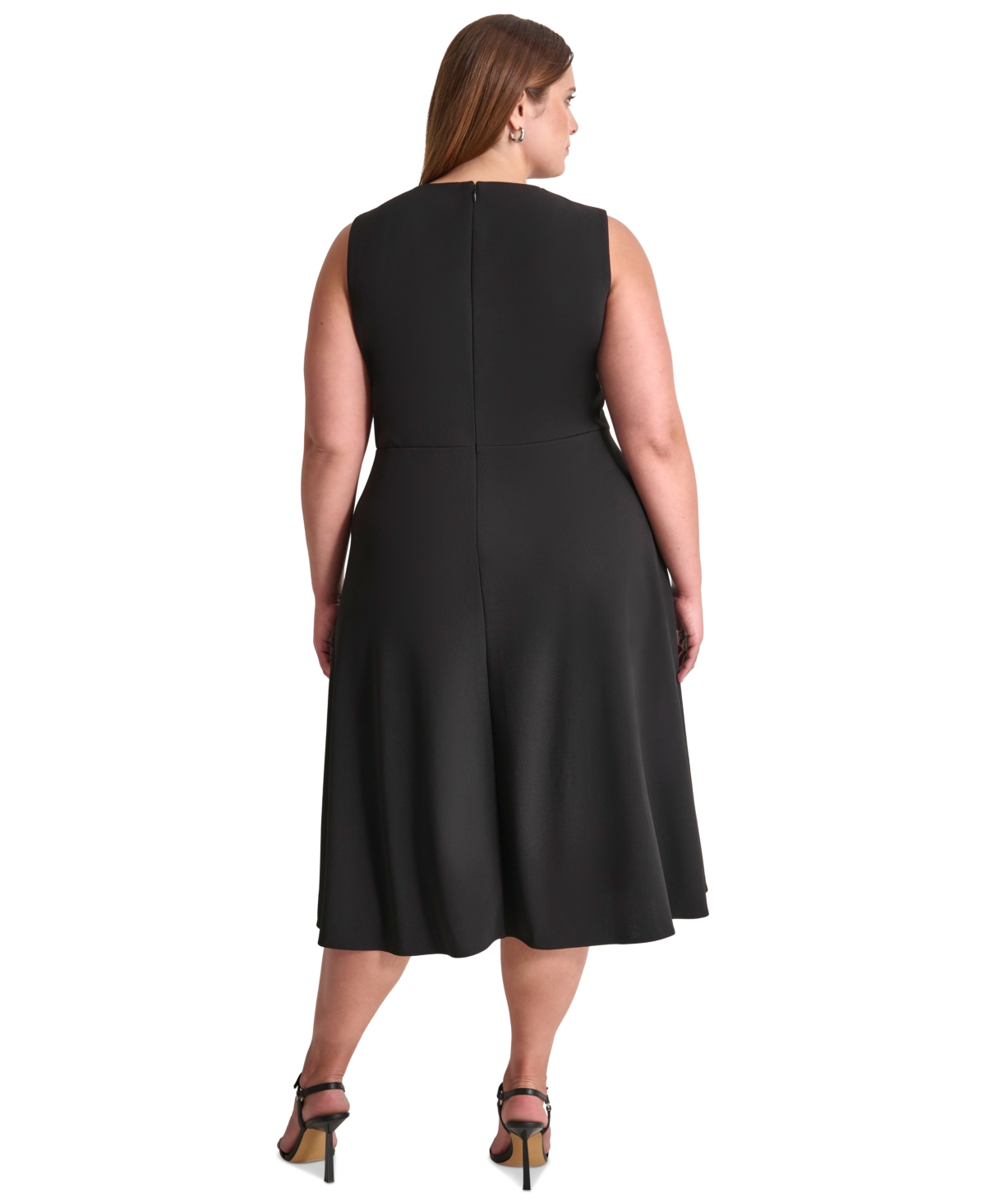 Dkny Plus Size Sleeveless Midi Dress