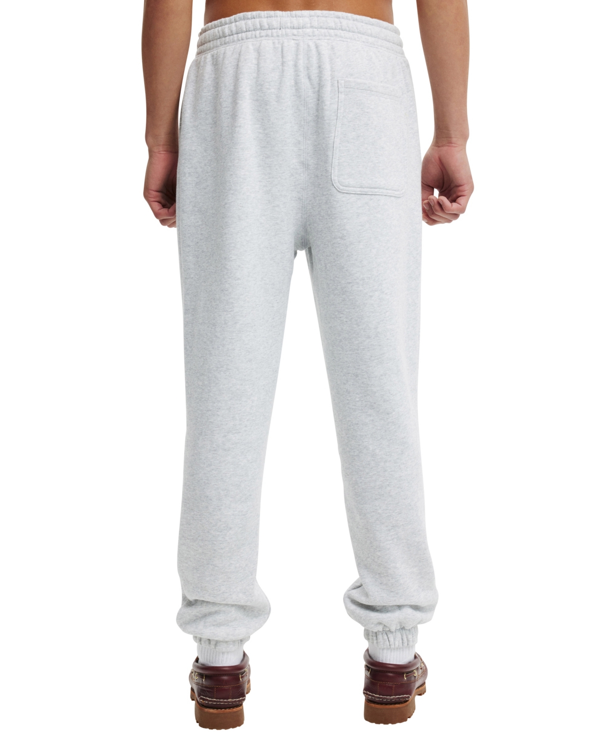 Shop Cotton On Men's Baggy Cuffed Track Pant In Grey Marle