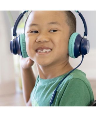 KidJamz KJ45 3.5mm Kid's Headphones w/ Inline Microphone (Blue)