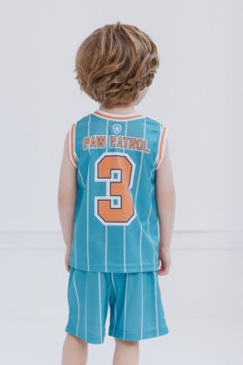 Toddler Boys Mesh Jersey Tank Top and Basketball Shorts Athletic Outfit Set