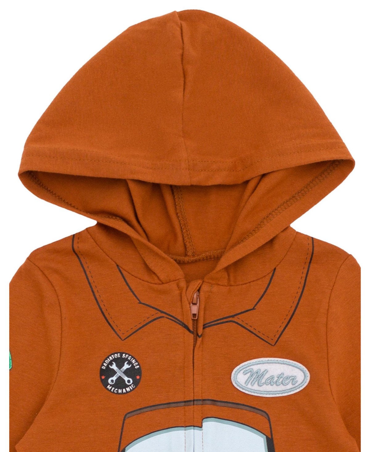 Disney Boys Pixar CarsLightning McQueen Zip Up Cosplay Coverall Newborn to - Tow mater