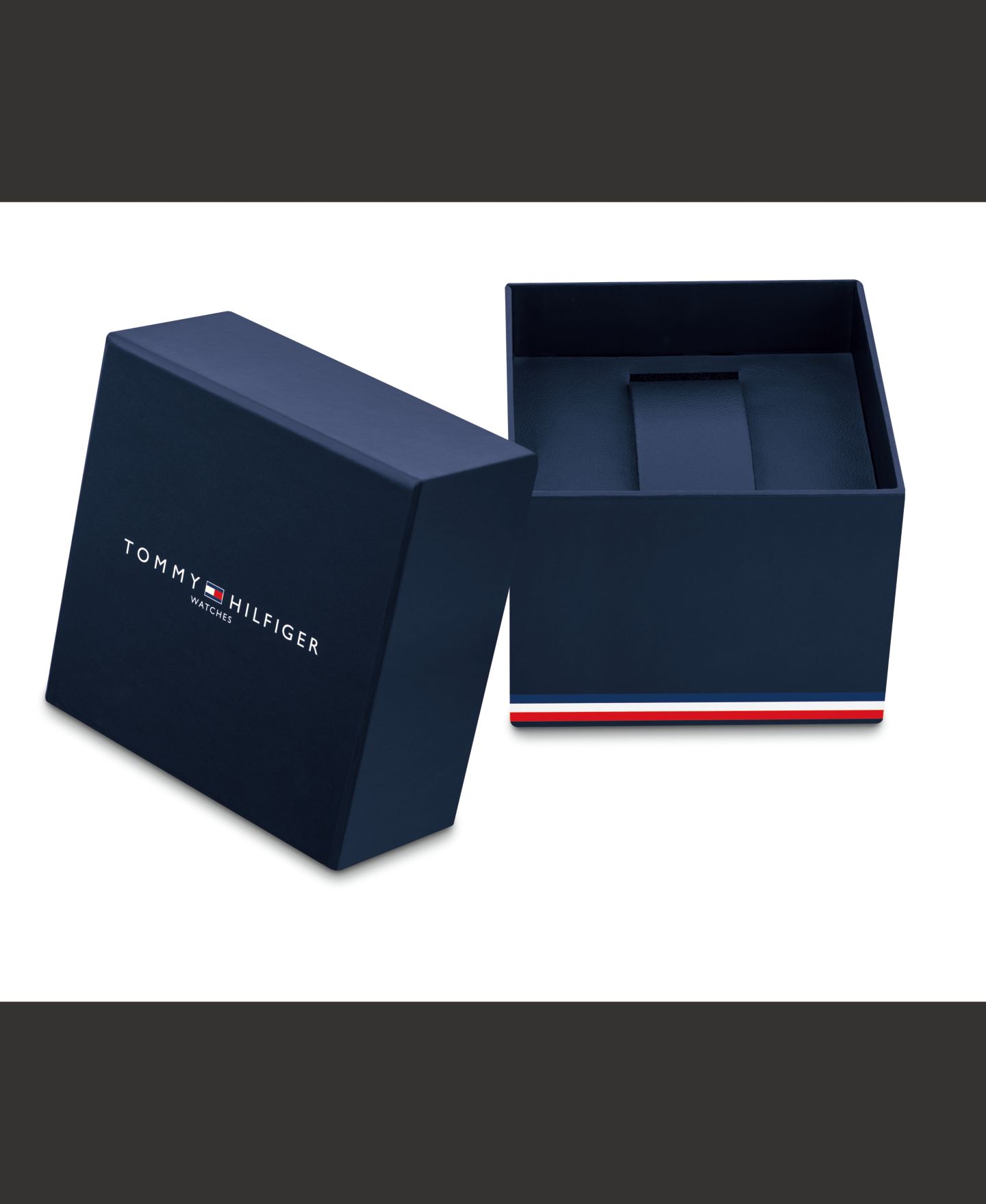Часы Tommy Hilfiger Quartz Black Leather Strap Watch 42mm — фото 6