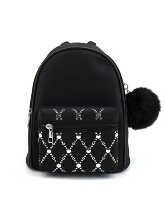 LIKE DREAMS - Jasper Rhinestone Pom Pom Backpack