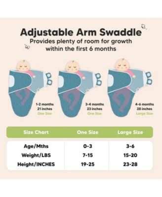 3pk Soothe Baby Swaddle, Organic Baby Swaddle Sleep Sacks, Newborn, Infant Swaddle Sack