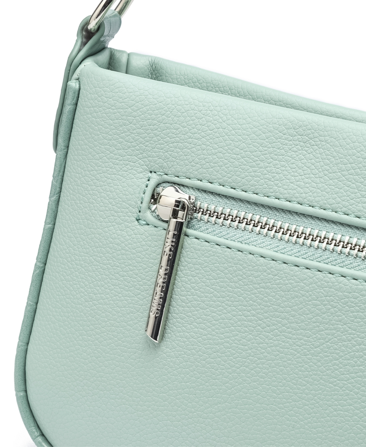 Like Dreams Jolie Pebble Convertible Crossbody Bag In Sage