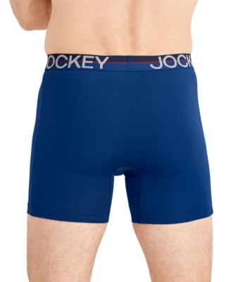 Men's Infinite Cool Stretch Moisture-Wicking Solid Boxer Briefs, 3-Pack