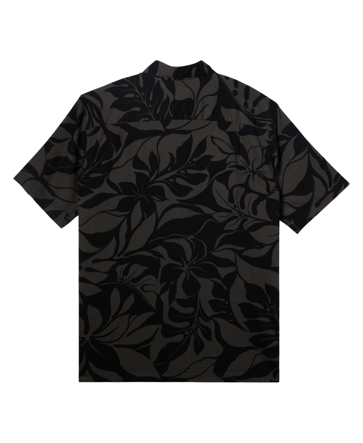 Quiksilver Waterman Men's Flow Zone Short Sleeve Shirt - Mercury Sherpa- Black