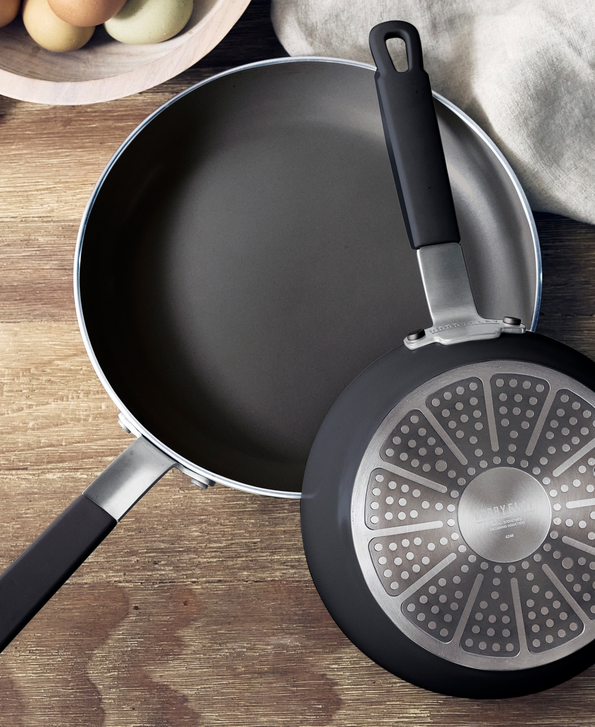 Greenpan X Bobby Flay Professional Grade Ceramic Nonstick 13-piece Cookware Set In Black
