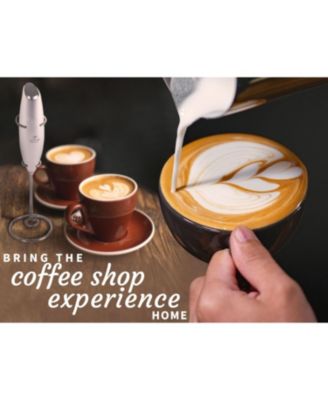 Milk Frother Whisk Handheld Electric Foam Maker with Batteries Included