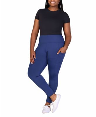 Plus Size Ankle Leggings with Side Pocket