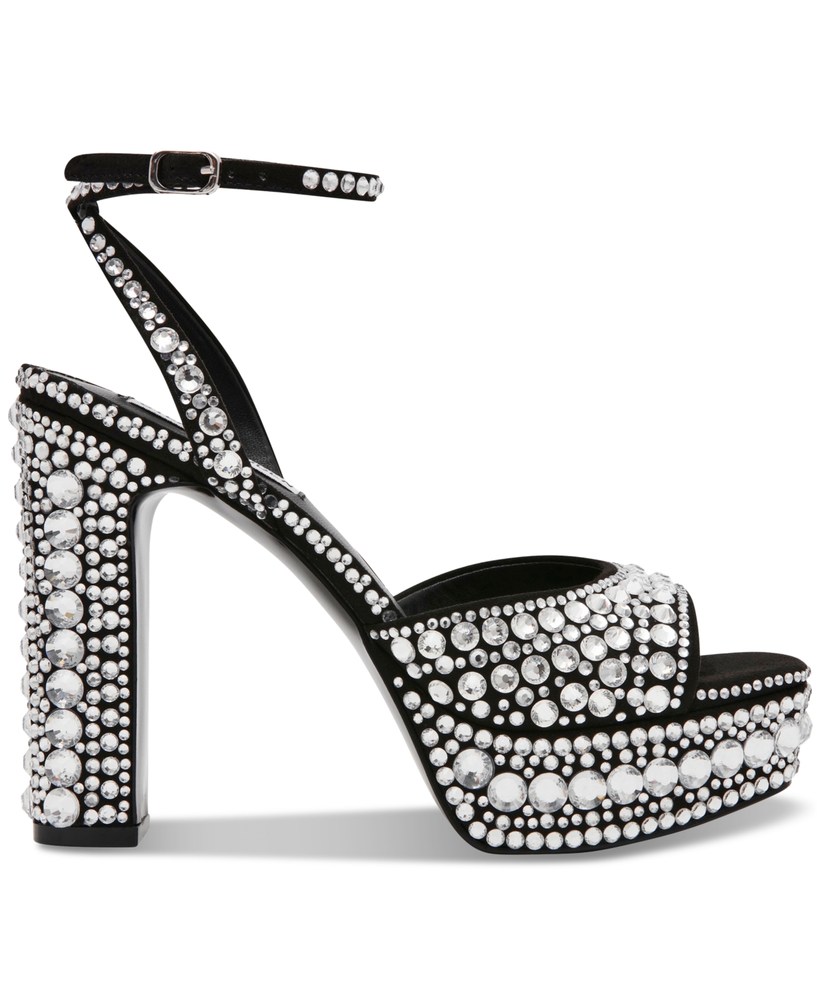 Steve Madden Women's Assured Rhinestone Platform Two Piece Dress Sandals -Rhinestone