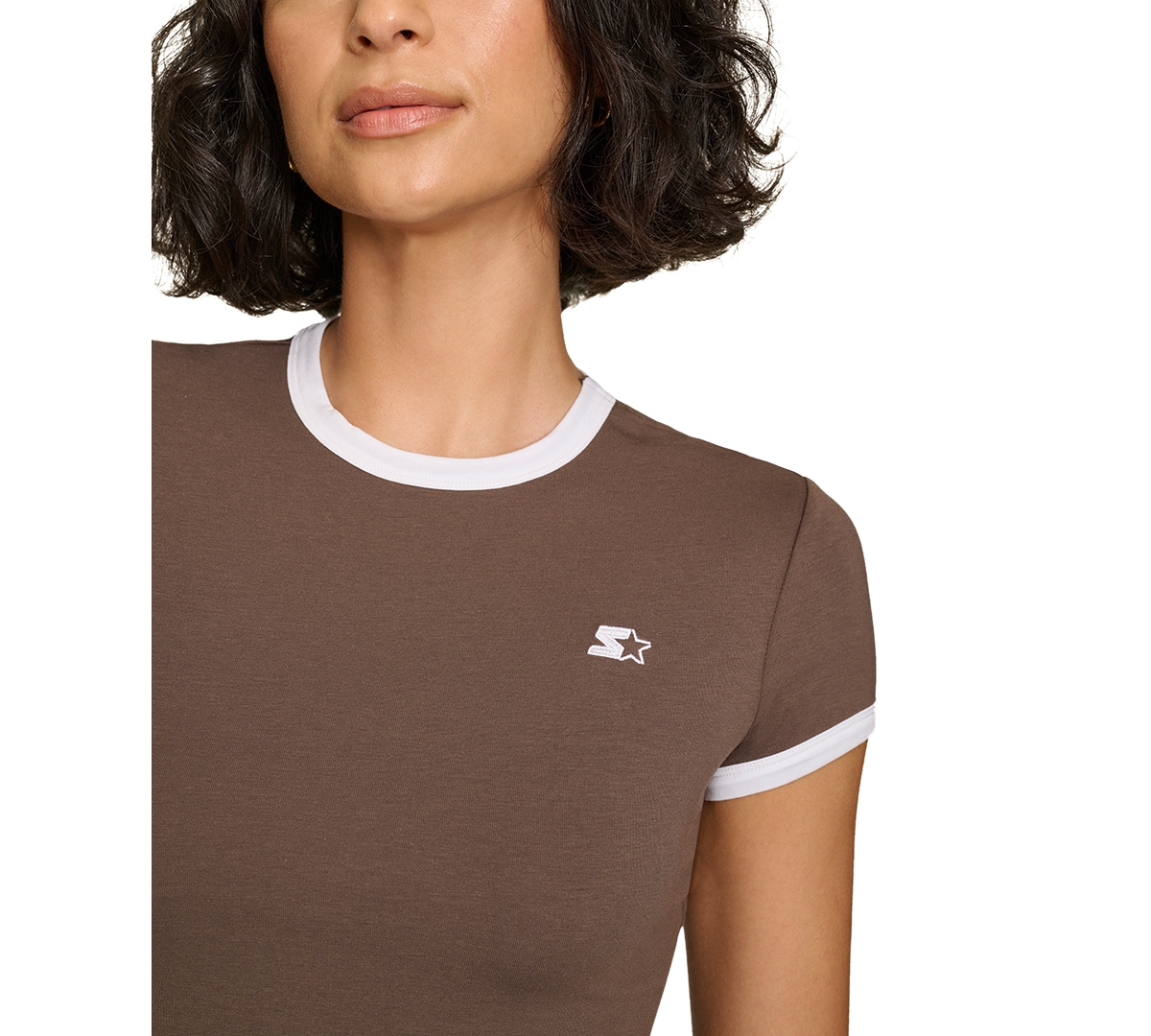 Starter Women's Cropped Ringer Baby T-shirt In Bracken