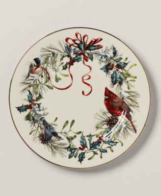 Winter Greetings Dinner Plates, Set of 4