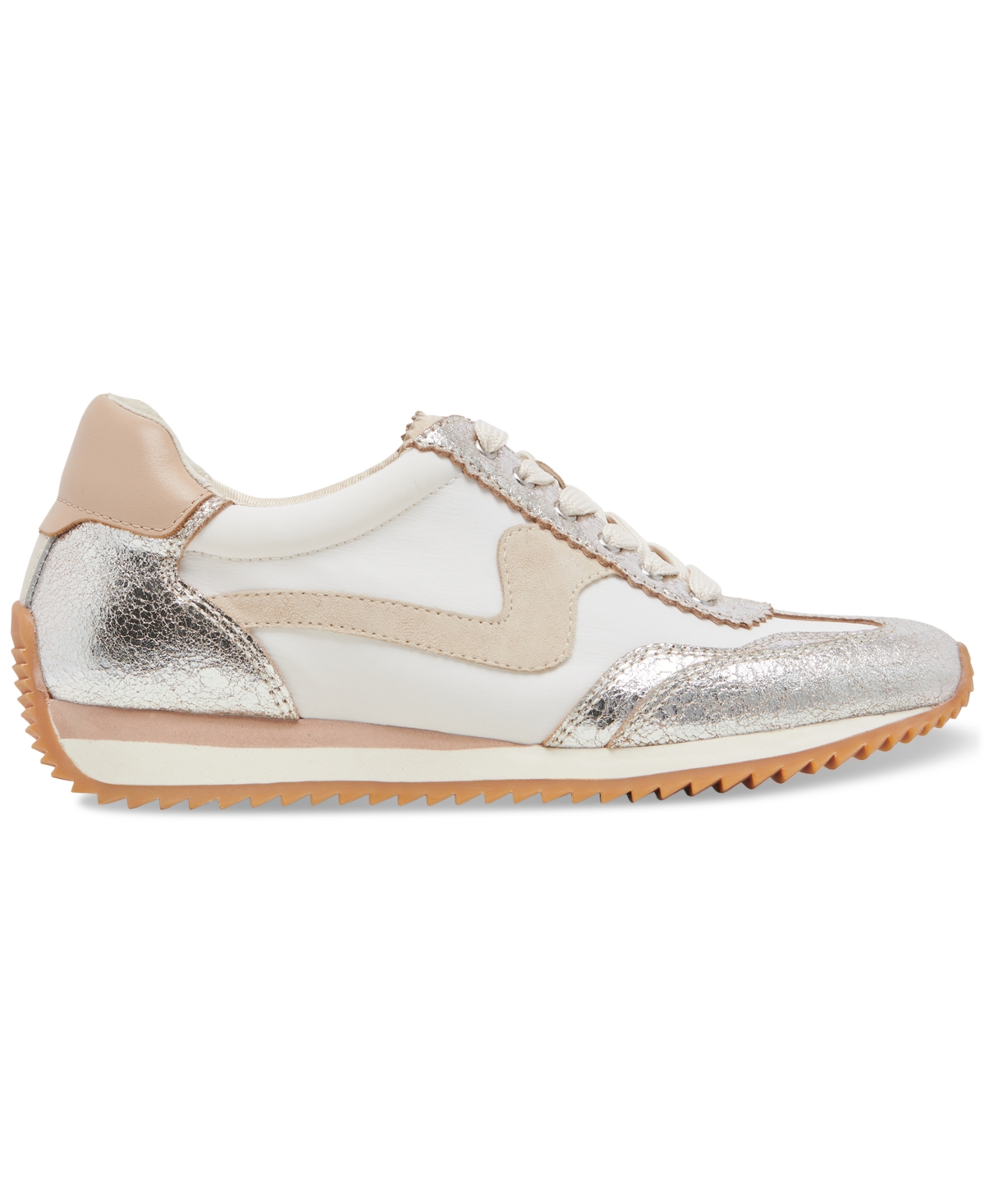 Dolce Vita B.ntcd Sneaker In Silver Metallic Nylon