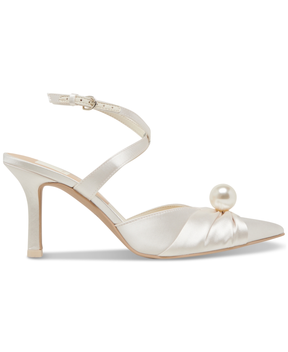 Dolce Vita Kaysey Ankle Strap Pump In Vanilla Satin