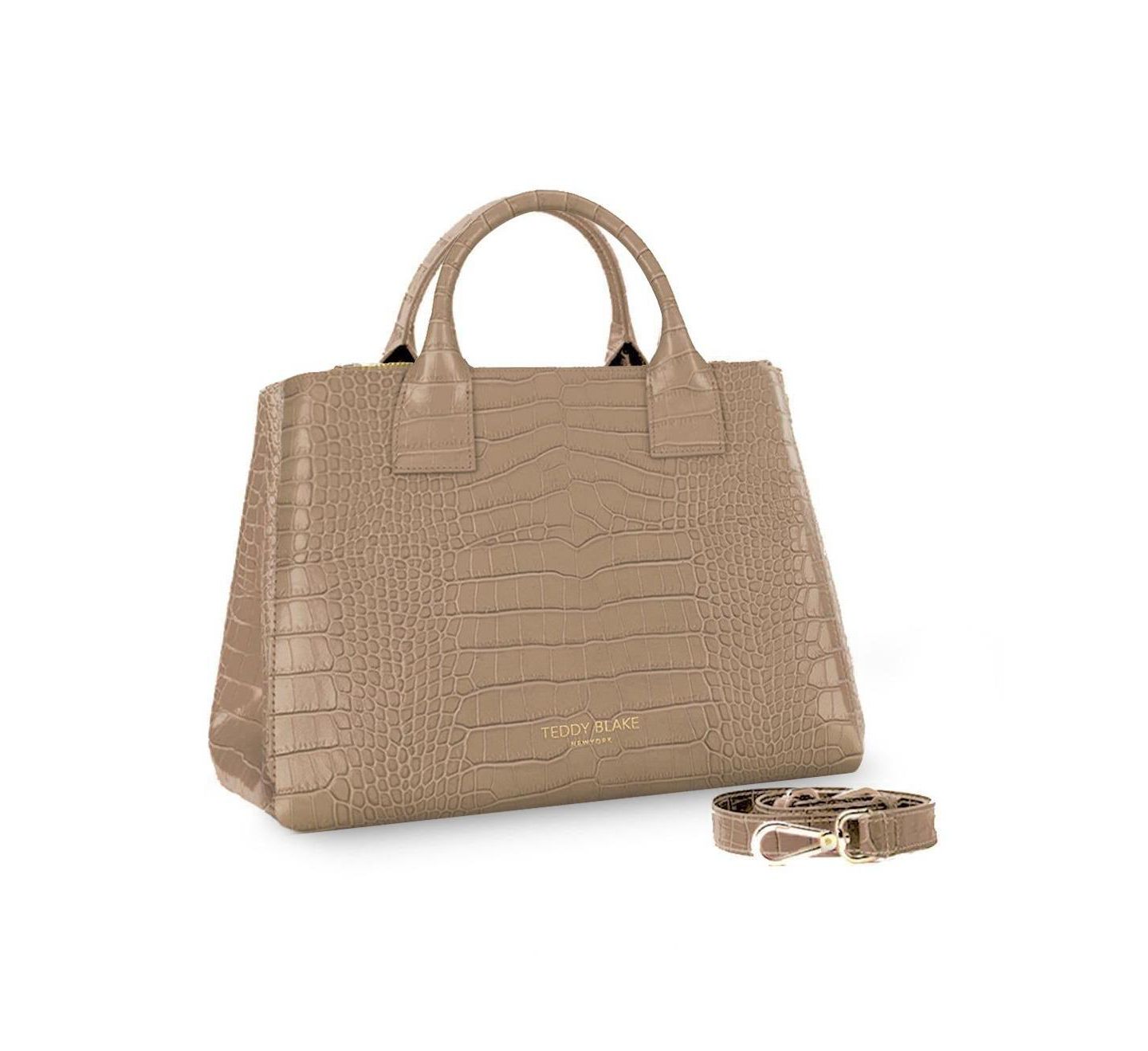 Женская сумка Teddy Blake Bella Croco 15", цвет: Кремовый — фото 4