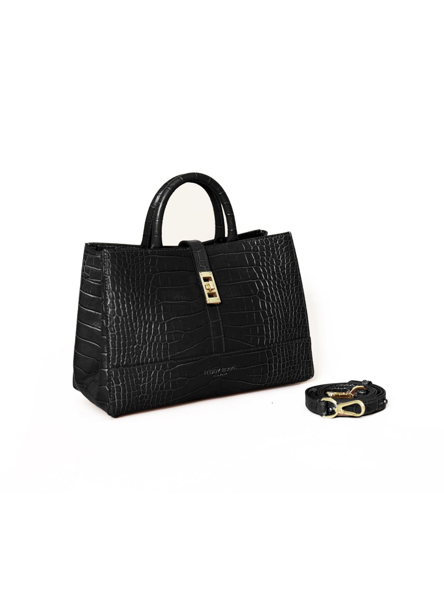 Женская сумка Teddy Blake Lola Croco 10", цвет: Чёрный — фото 5