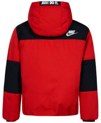 Boys 4-7 Outdoor Woven Hooded Color Blocked Jacket