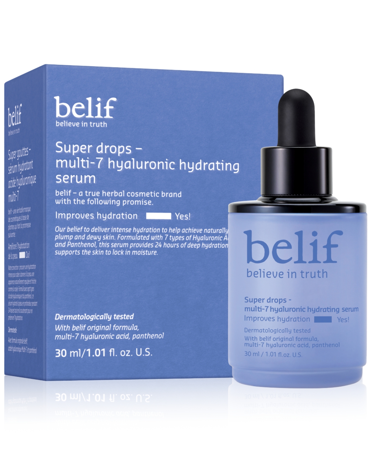 Super Drops Multi-7 Hyaluronic Hydrating Serum, 1.01 oz.