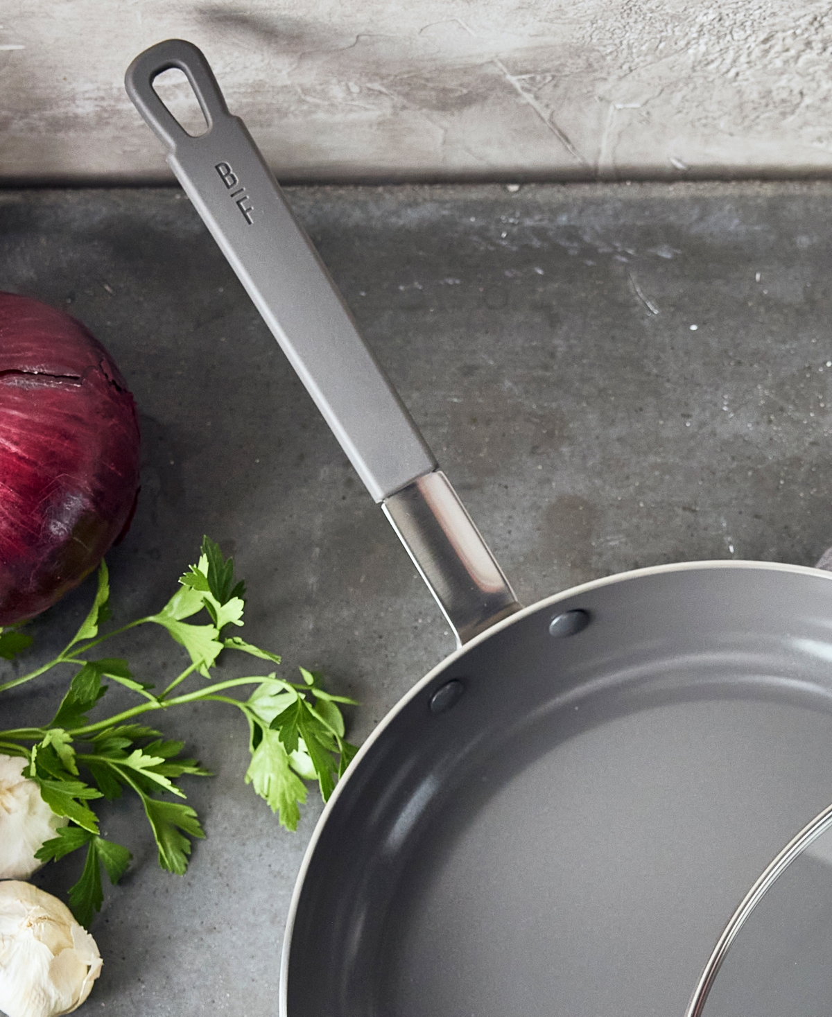 GreenPan X Bobby Flay Nonstick Stainless Steel 12" Frypan with Lid
