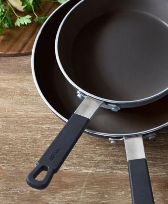 X Bobby Flay Nonstick Stainless Steel 8" and 10" Frypan Set