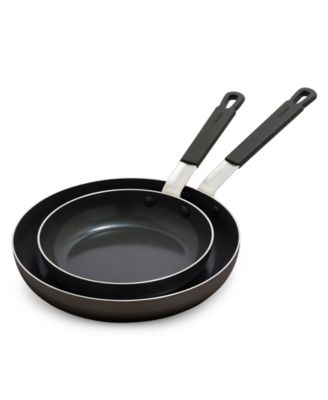 X Bobby Flay Nonstick Stainless Steel 8" and 10" Frypan Set