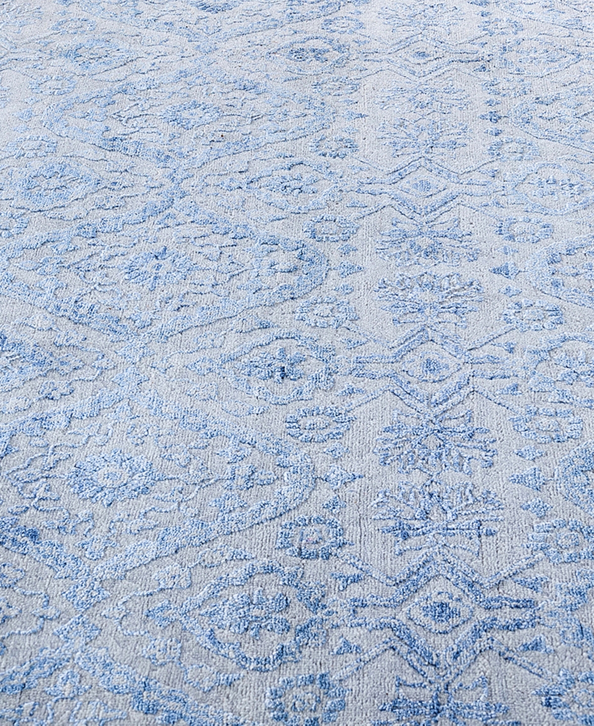 Adorn Hand Woven Rugs Indian Ooak M7119 9'x12'4'' Area Rug In Blue