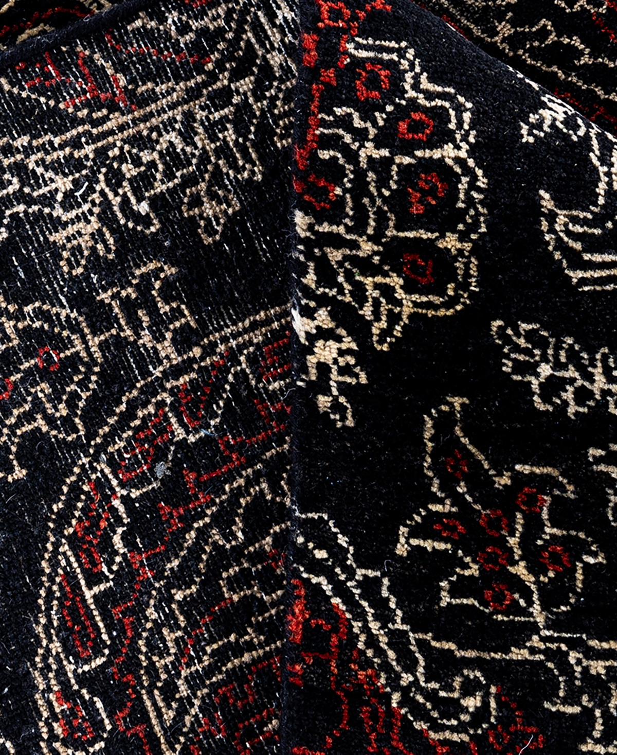 Adorn Hand Woven Rugs Indian Ooak M6169 8'2''x10'3'' Area Rug In Black