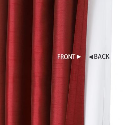Kate Aurora Living 2 Pack Double Layered 100% Blackout And Sheer Window Curtains