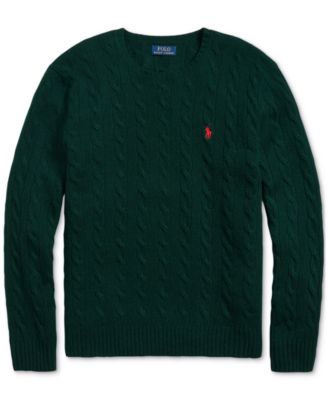 Men's Wool-Cashmere Cable-Knit Sweater
