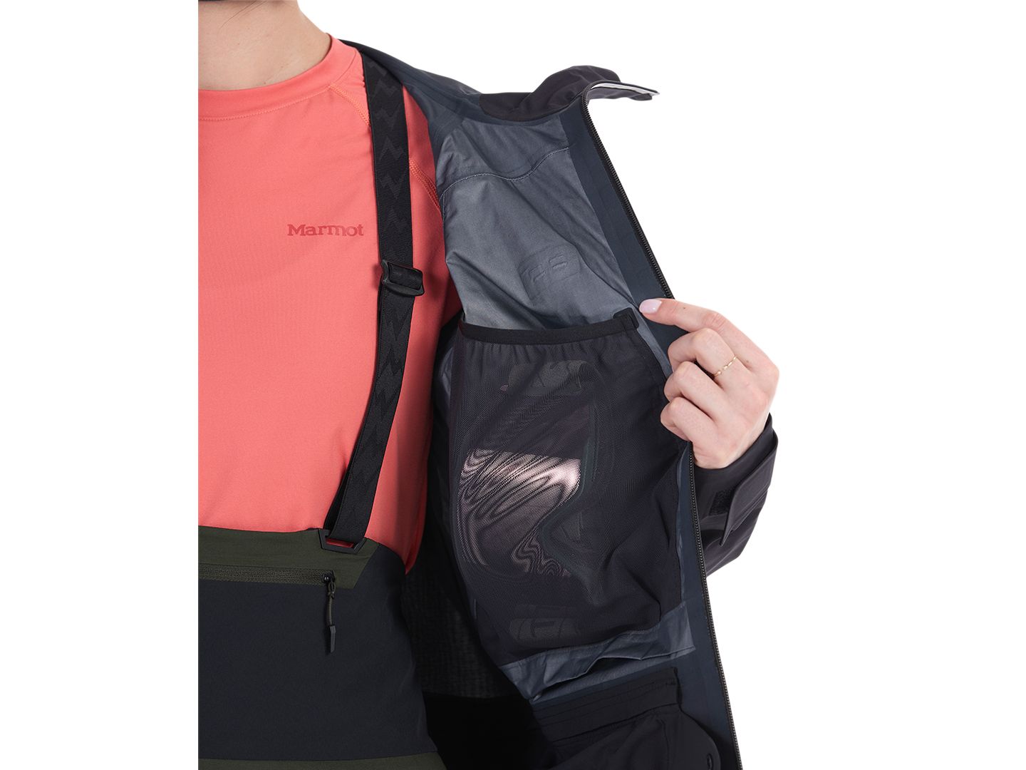 Женская куртка Marmot Solitude Ultralight Bio, цвет: Чёрный — фото 4