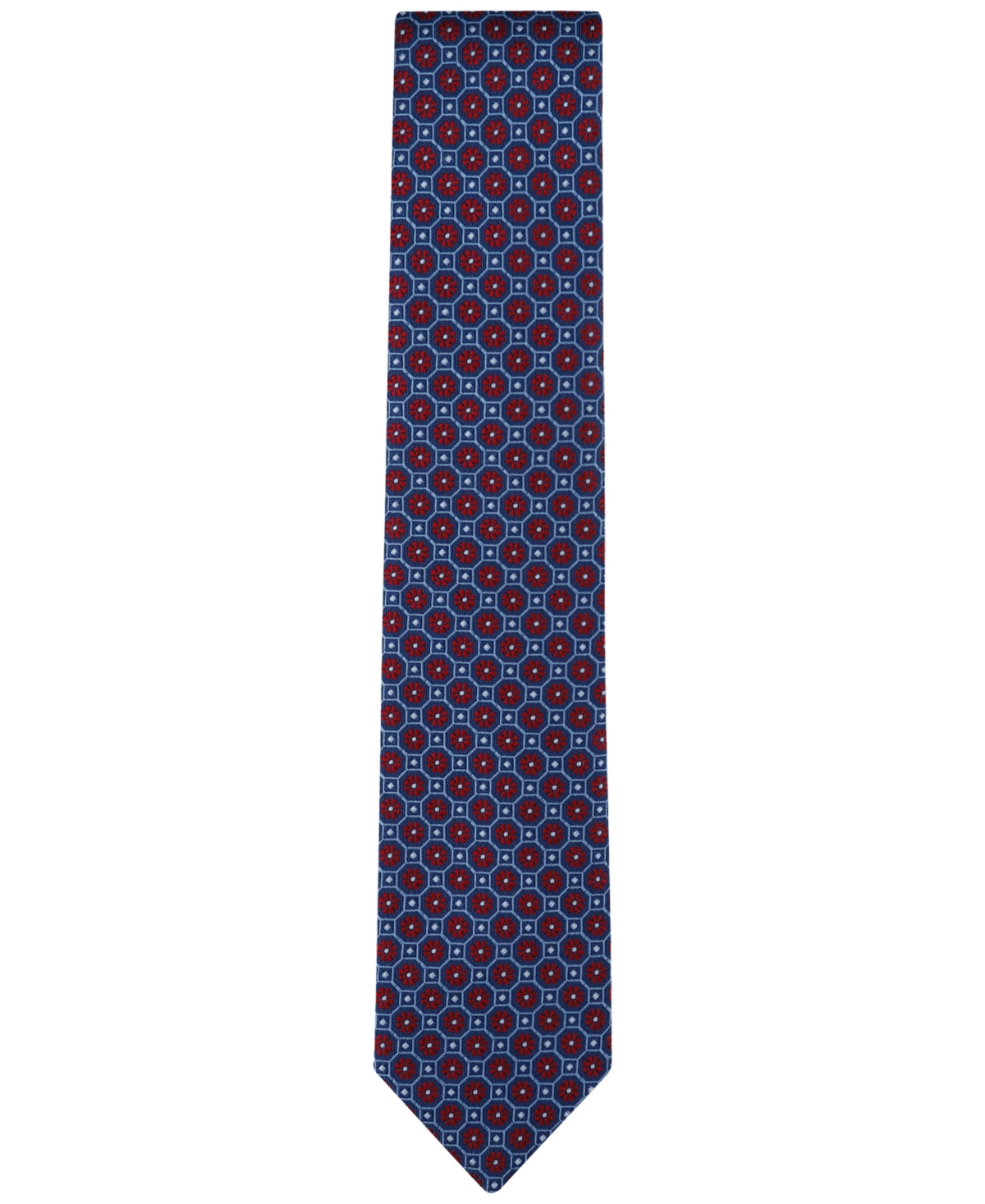 Tommy Hilfiger Men's Fiona Floral Medallion Tie -red