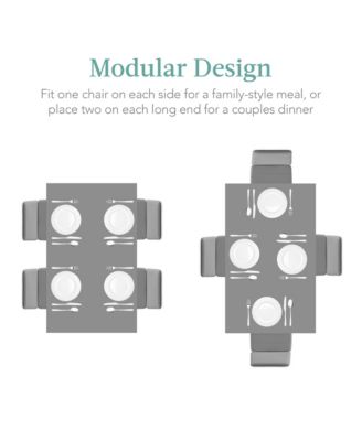 5-Piece Kitchen Dining Table Set w/ Glass Tabletop, 4 Faux Leather Chairs