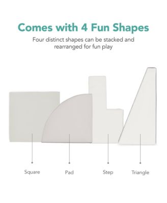 4-Piece Kids Climb & Crawl Soft Foam Block Playset Structures for Child Development