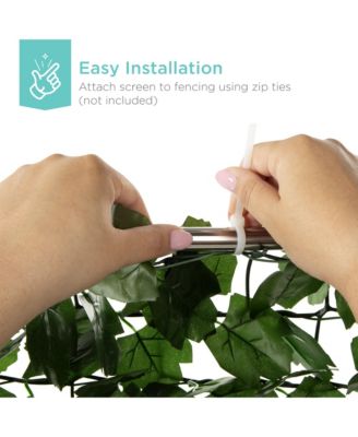 Artificial Faux Ivy Hedge Privacy Fence Screen for Outdoor Decor, Garden, Yard