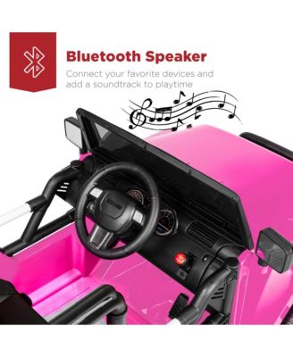 12V Kids Ride On Truck Car w/ Remote Control, Spring Suspension, Bluetooth, LED Lights